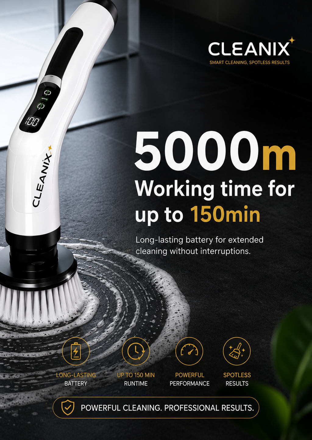 Cleanix™ Electric Scrub Brush - 7-in-1 Power Cleaner