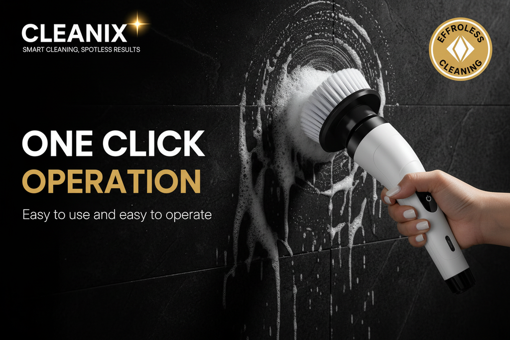 Cleanix Electric Scrub Brush - One Click Operation